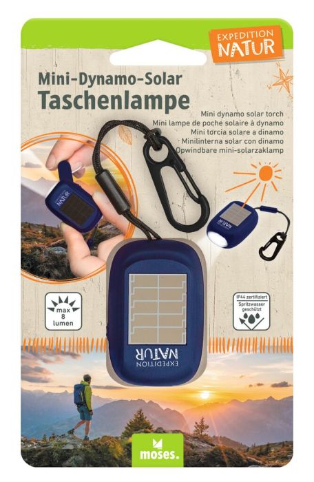 Moses Mini Dynamo Solar Taschenlampe