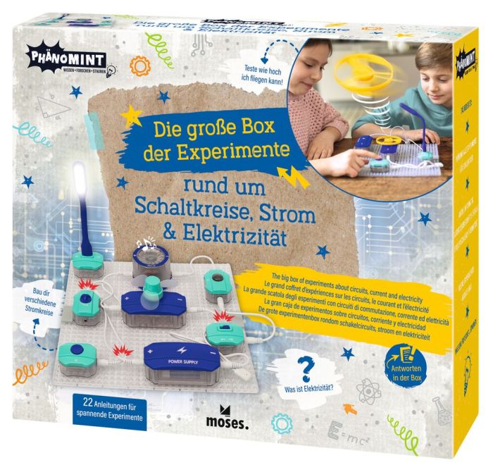 Phänomint Die große Box der Experimente rund um Schaltkreise, Strom und Elektrizität