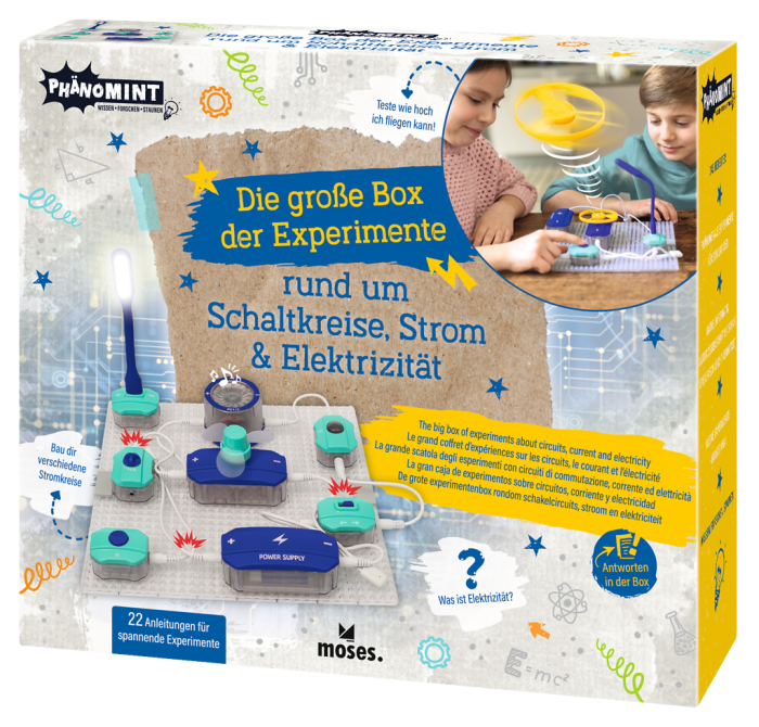 Phänomint Die große Box der Experimente rund um Schaltkreise, Strom und Elektrizität