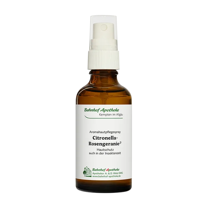 Bahnhof-Apotheke Citronella-Rosengeranie, Hautspray Schüttel-Emulsion