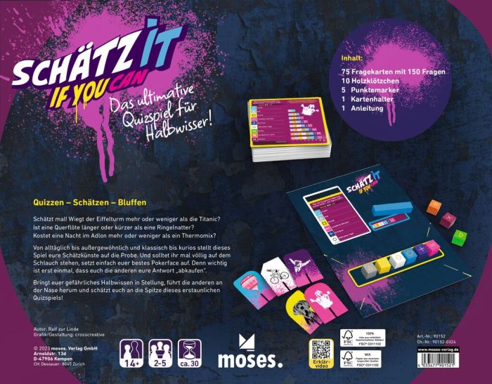moses Schätz it - if you can - Quizspiel