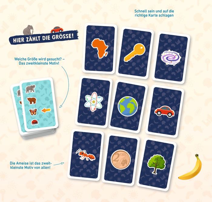 Moses Size matters - das Kartenspiel