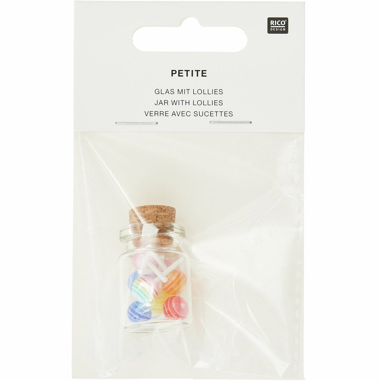 Rico MINIATUR GLAS MIT LOLLIES 10-TEILIG