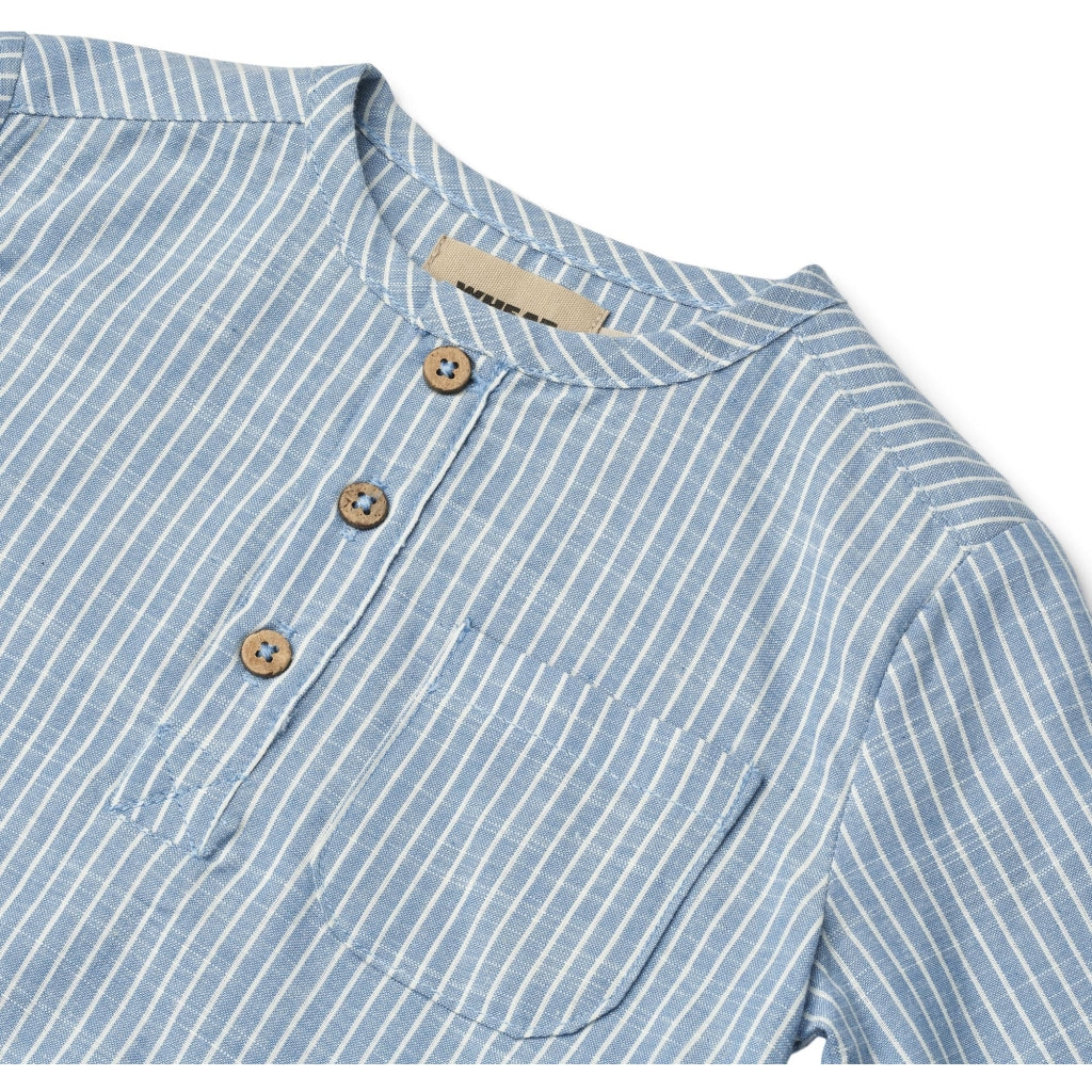Wheat Shirt Bjork Blue Stripe
