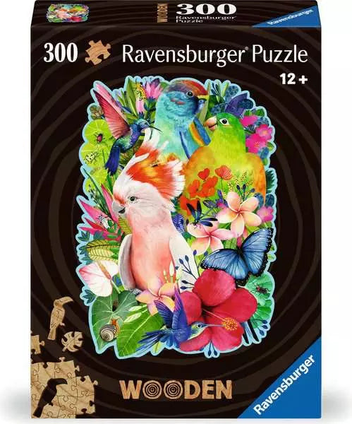 RAVENSBURGER – 300-teiliges Holzpuzzle mit Vögeln