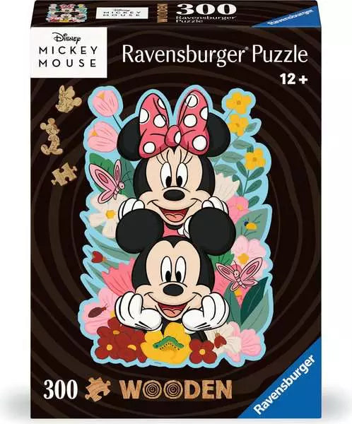 RAVENSBURGER - Mickey Mouse 300-teiliges Holzpuzzle