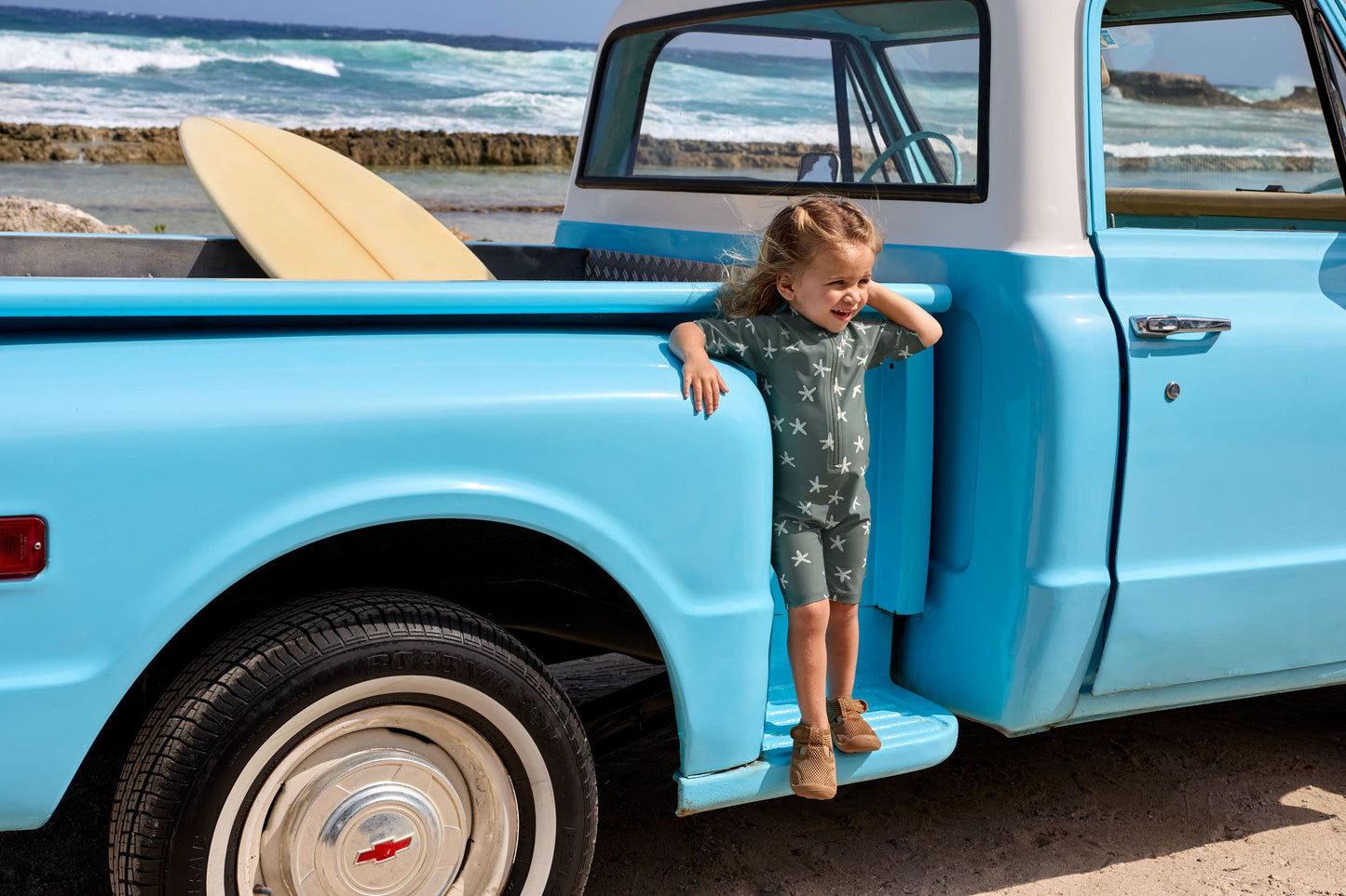 Lässig LSF Short Sleeve Sunsuit starfish deep Olive