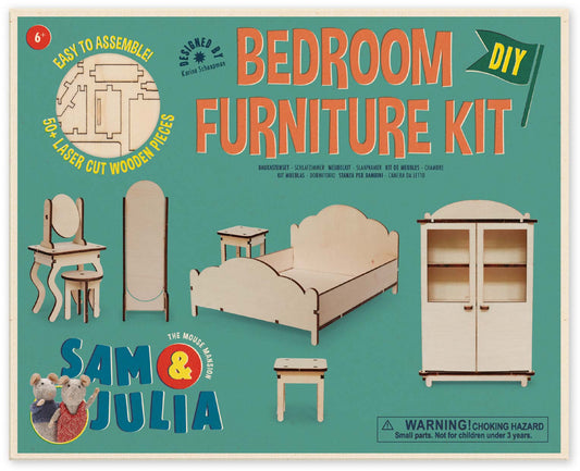 Sam & Julia: Mäusehaus-Zimmer: DIY Möbel-Baukastenset: Elternschlafzimmer