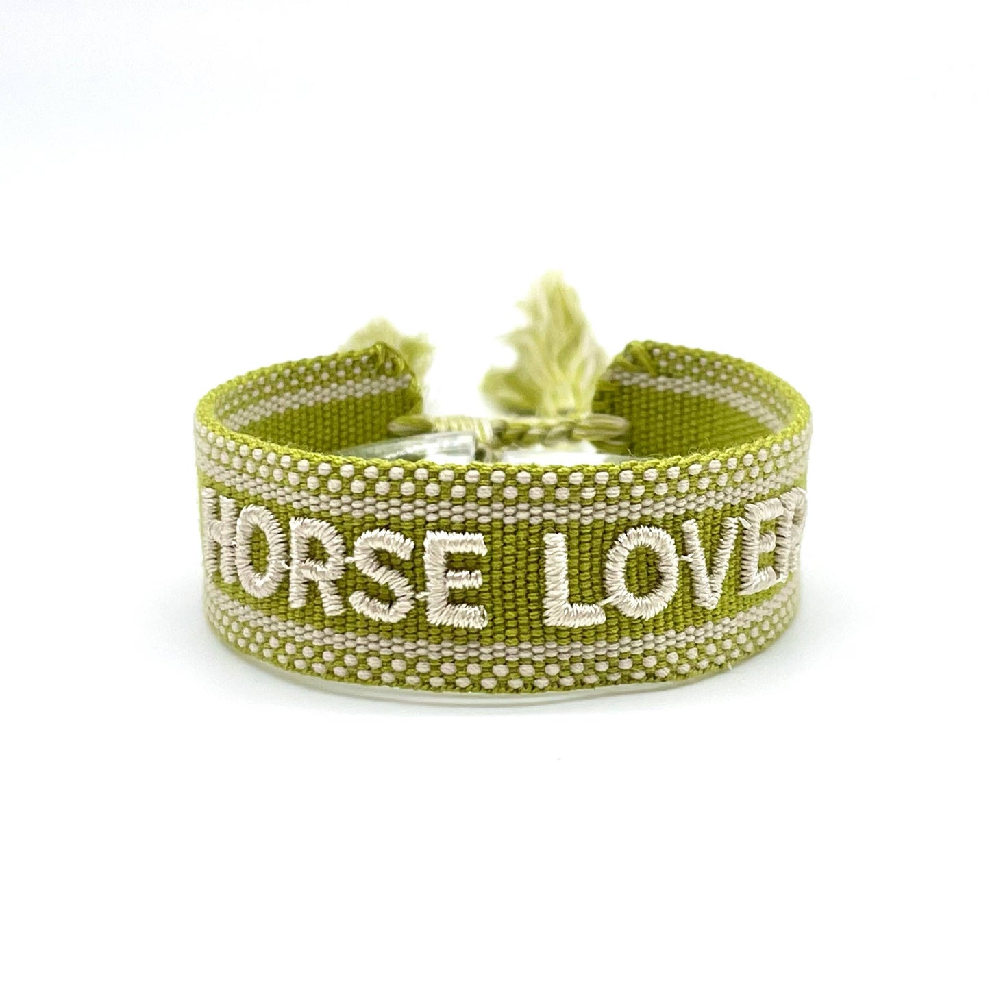 HORSE LOVER Statement Armband gewebt - bestickt