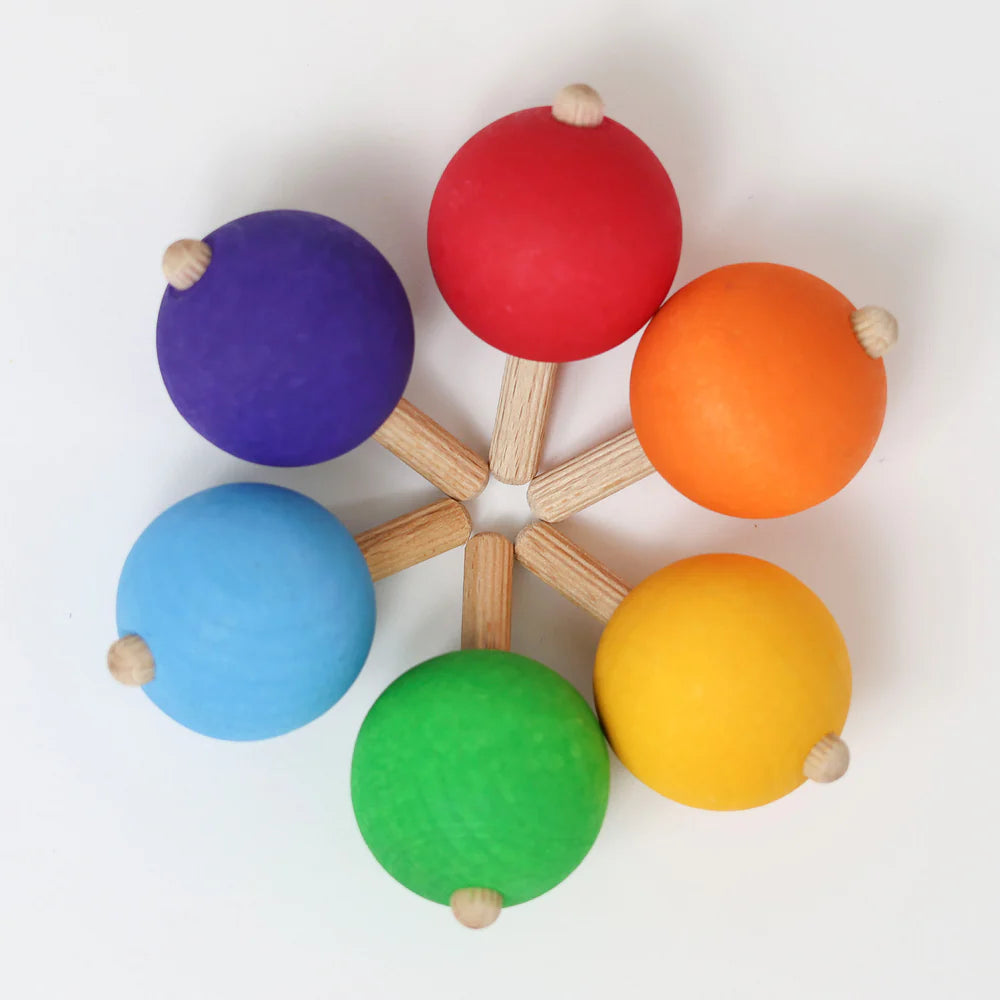 Grimm’s Kreisel Regenbogen 6 Stück