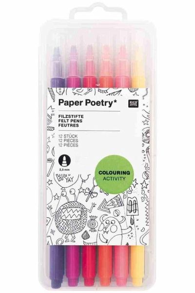Rico Design Filzstifte 12 Stück