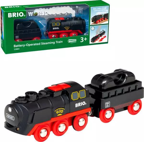 BRIO Batterie-Dampflok mit Wassertank