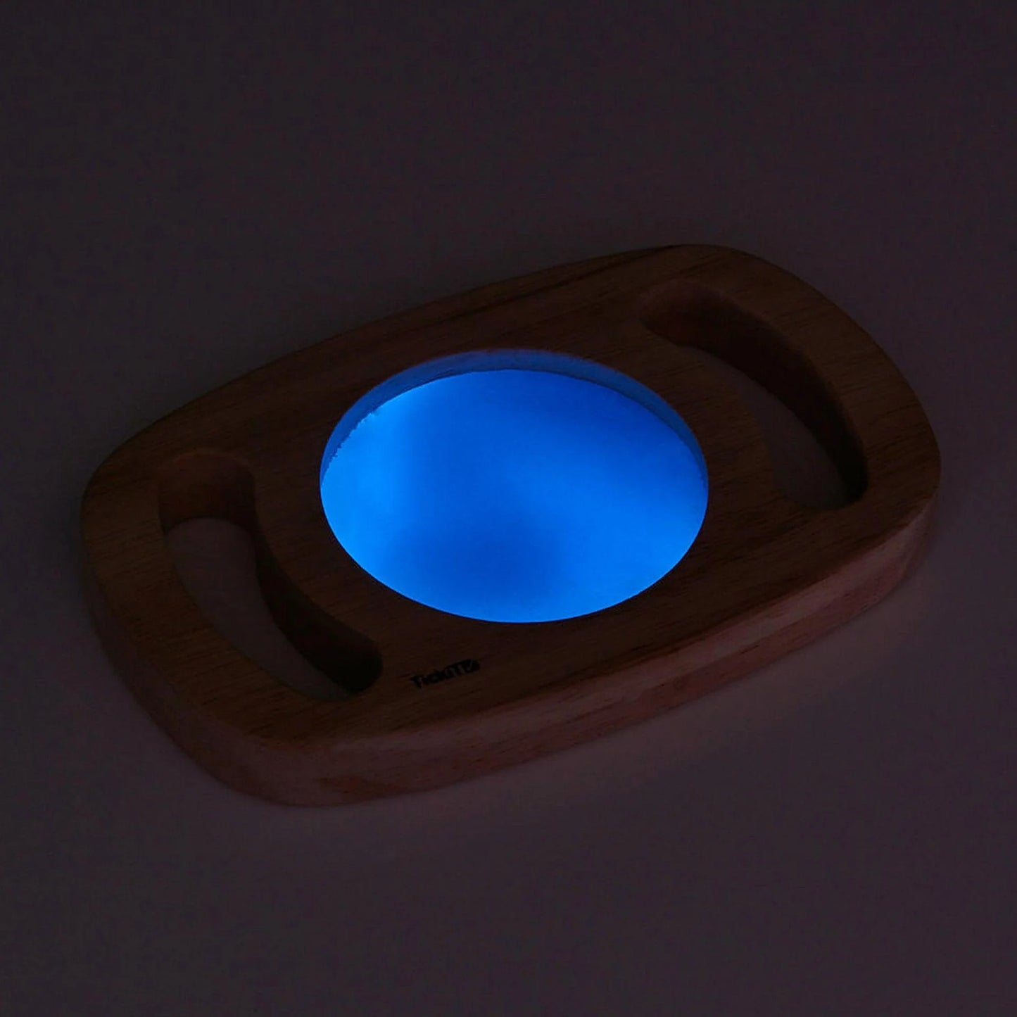 Tickit Holz Leuchtscheibe blau Easy Glow