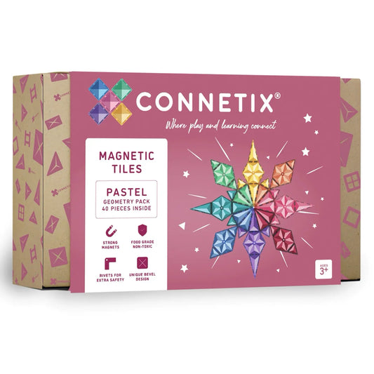 Connetix Magnetbausteine Pastel Geometry Pack - 40 Teile