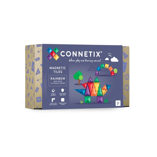 Connetix Rainbow Mini Pack 24 Stück Magnetbausteine
