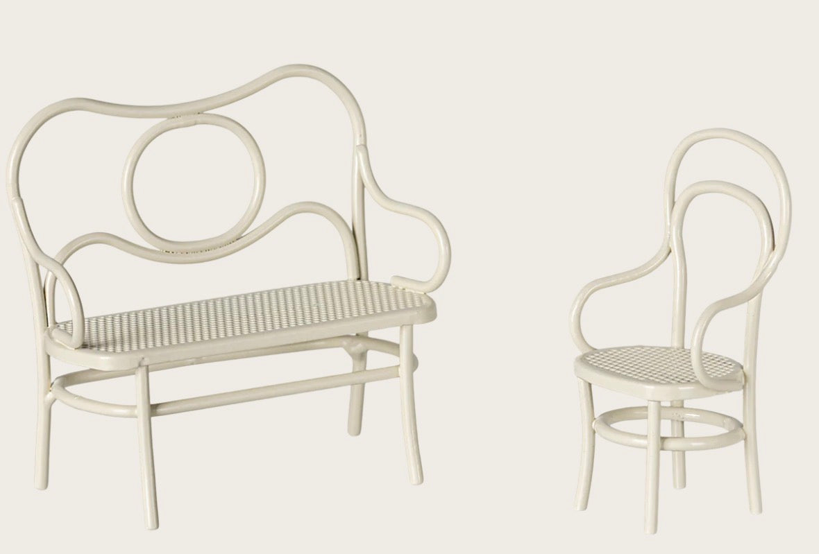 Maileg miniature furniture Café Set mouse Small