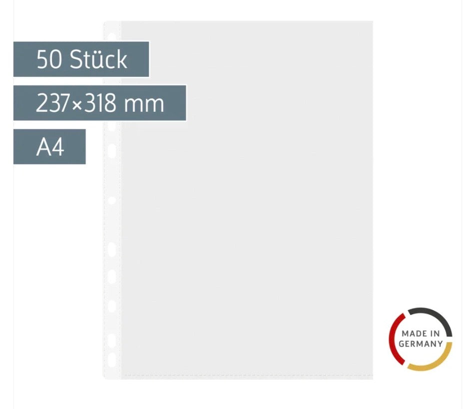 Brunnen Prospekthüllen für A4 50 Pack