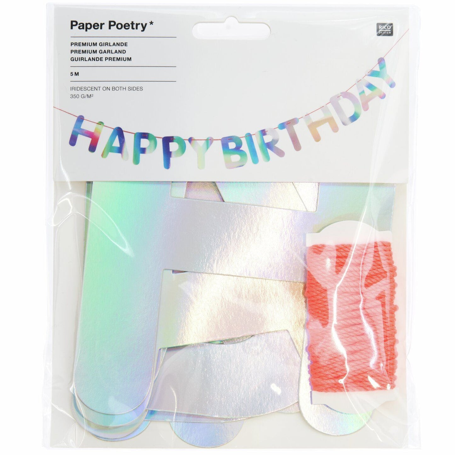 Rico Design Paper Poetry Girlande Happy Birthday
