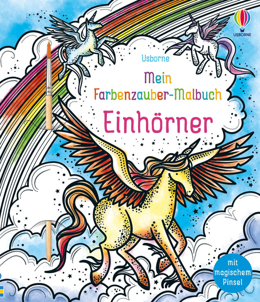 Usborne - Mein Farbenzauber- Malbuch Einhörner 6+