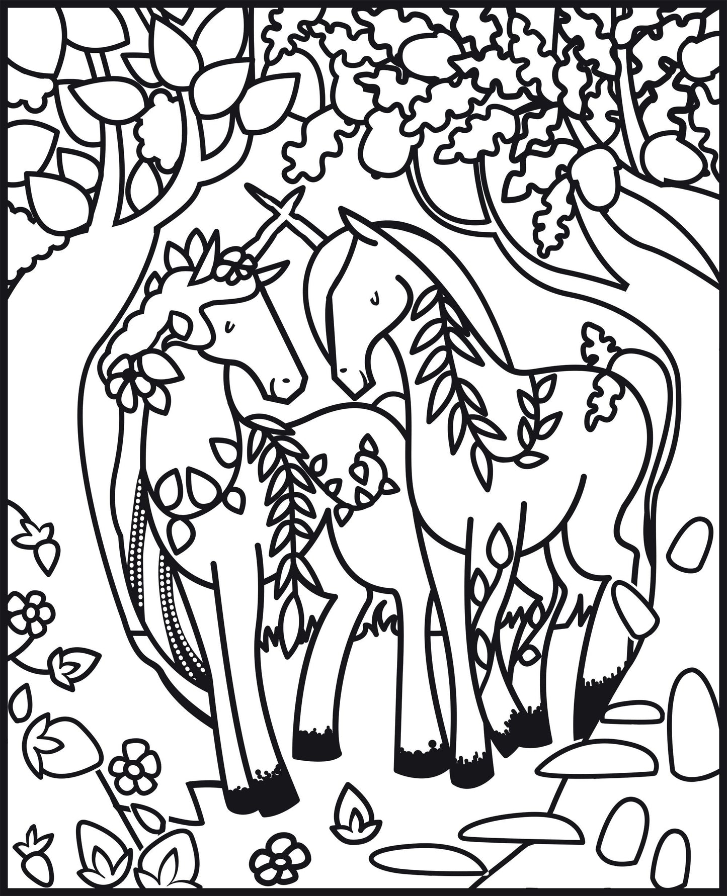 Usborne - Mein Farbenzauber- Malbuch Einhörner 6+