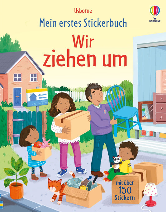 Usborne mein erstes Stickerbuch - wir ziehen um
