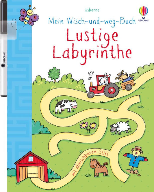 Usborne Mein wisch und weg Buch - lustige Labyrinthe
