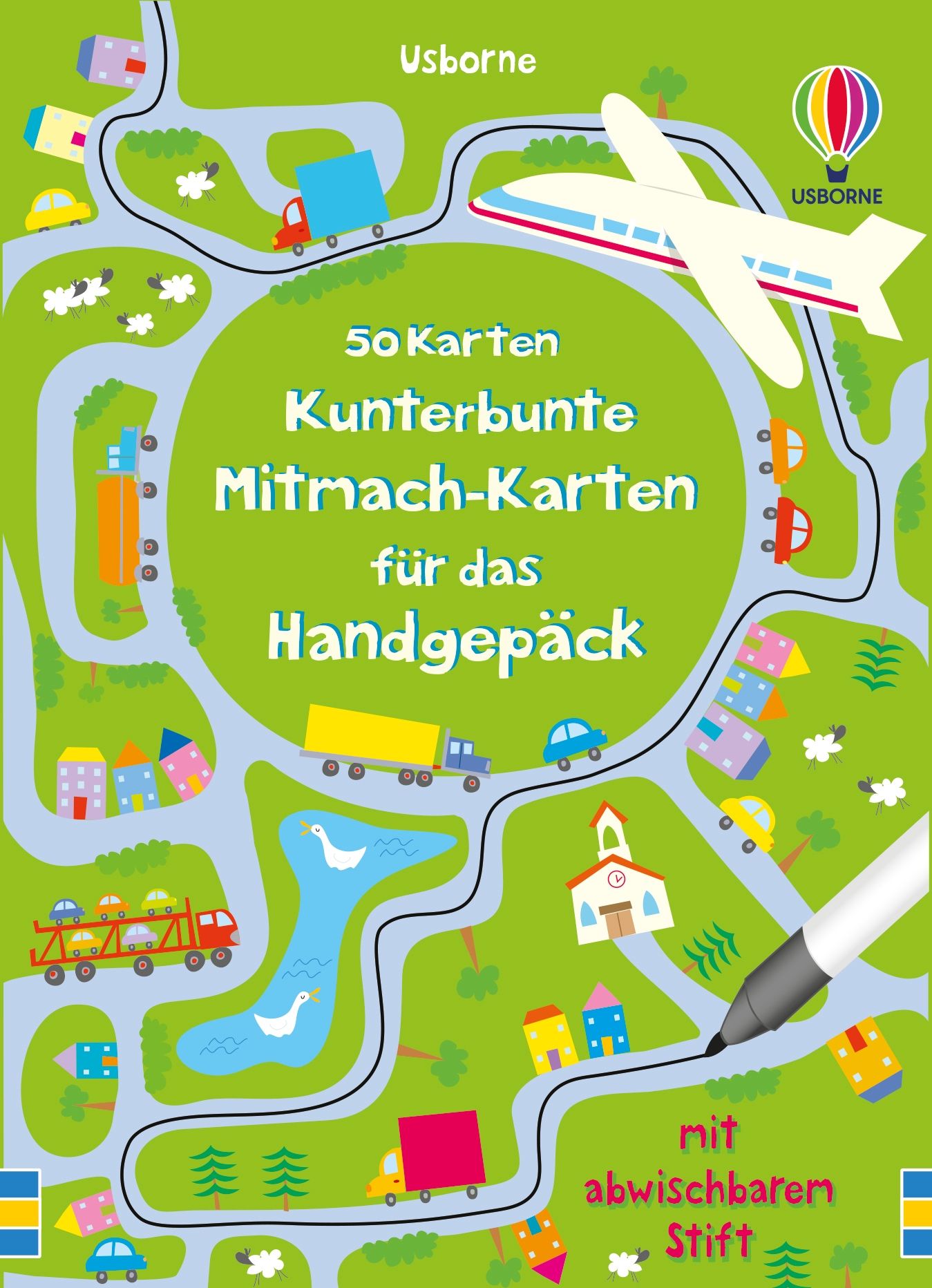 Usborne 50 Karten: Kunterbunte Mitmach-Karten für das Handgepäck 6+