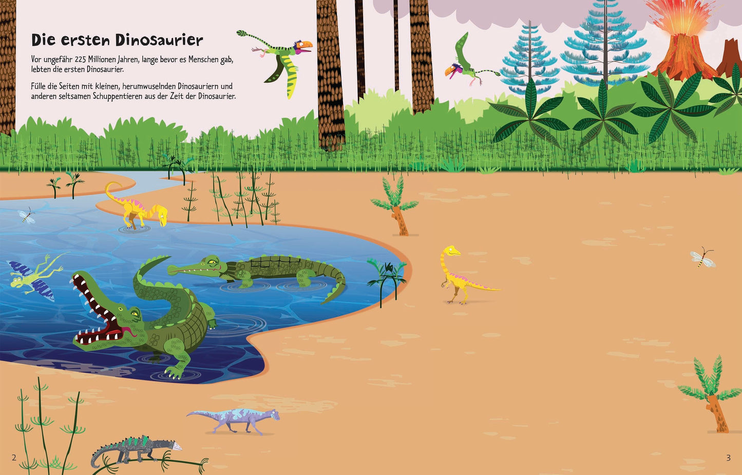 Usborne Mein Stickerbuch: Dinosaurier 5+