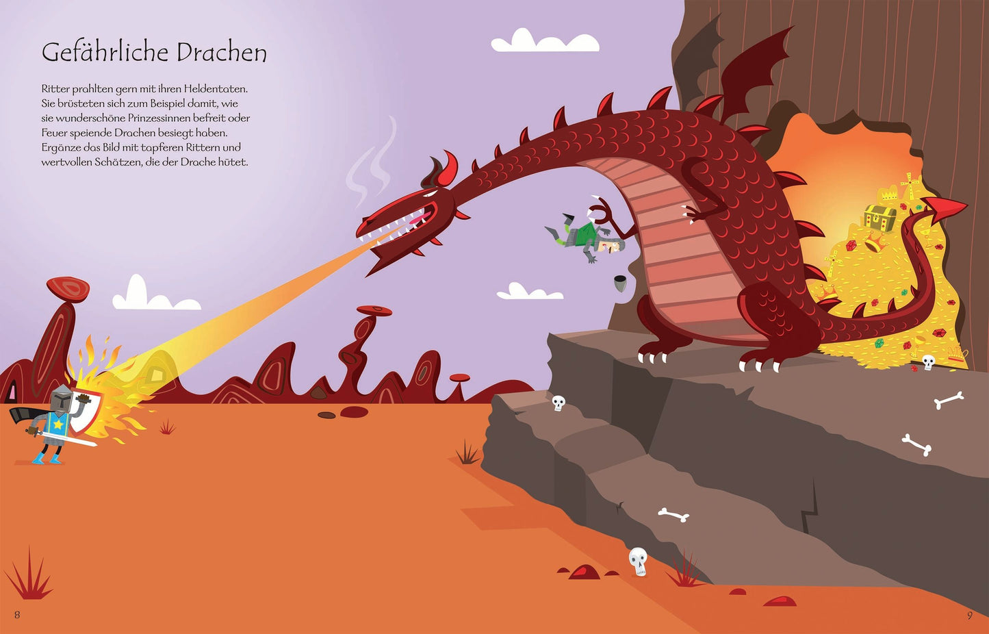 Usborne - Mein Stickerbuch Ritter und Burgen