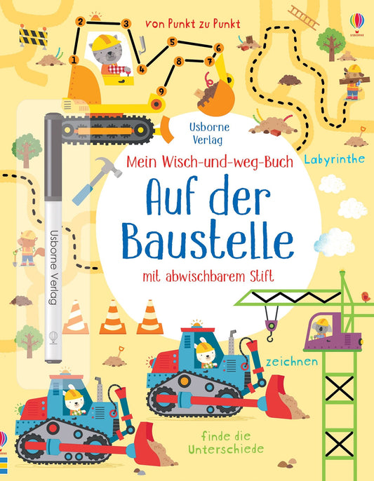 Usborne mein wisch und weg Buch Auf der Baustelle