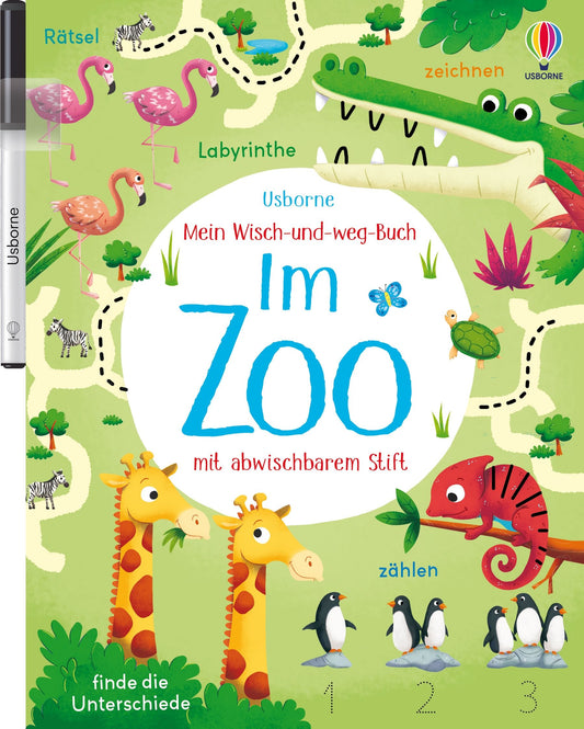 Usborne Mein wisch und weg Buch Im Zoo