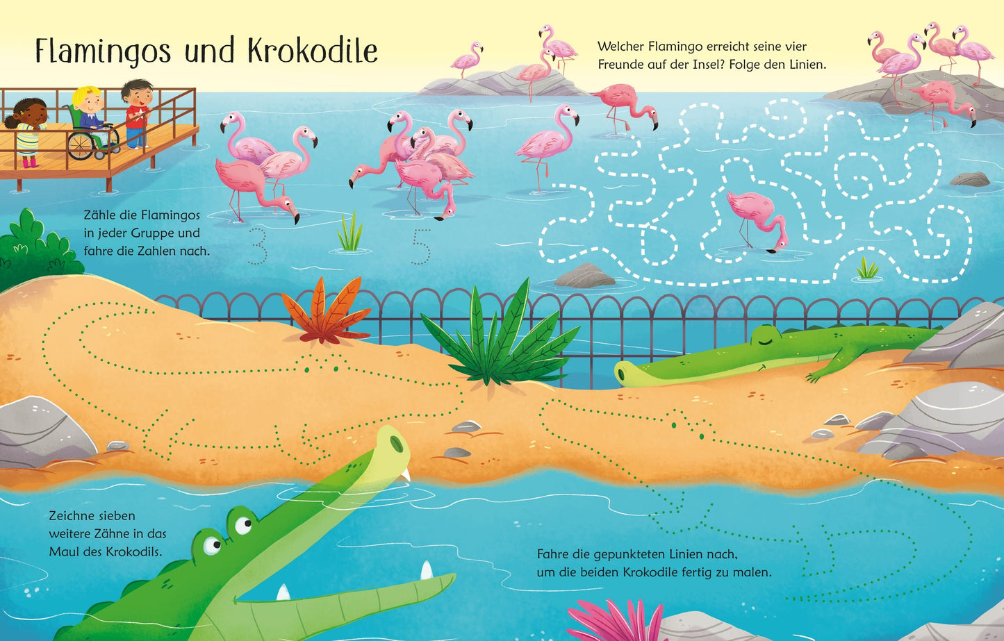 Usborne Mein wisch und weg Buch Im Zoo