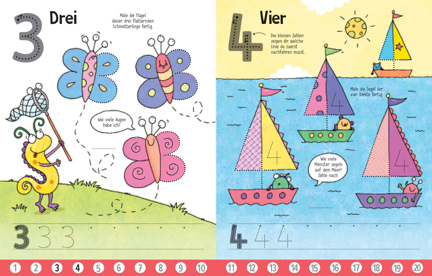 Usborne Mein wisch und weg Buch - die Welt der Zahlen