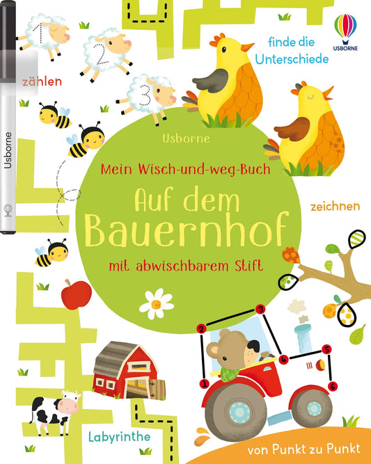 Usborne Mein-wisch-und-weg Buch Auf dem Bauernhof