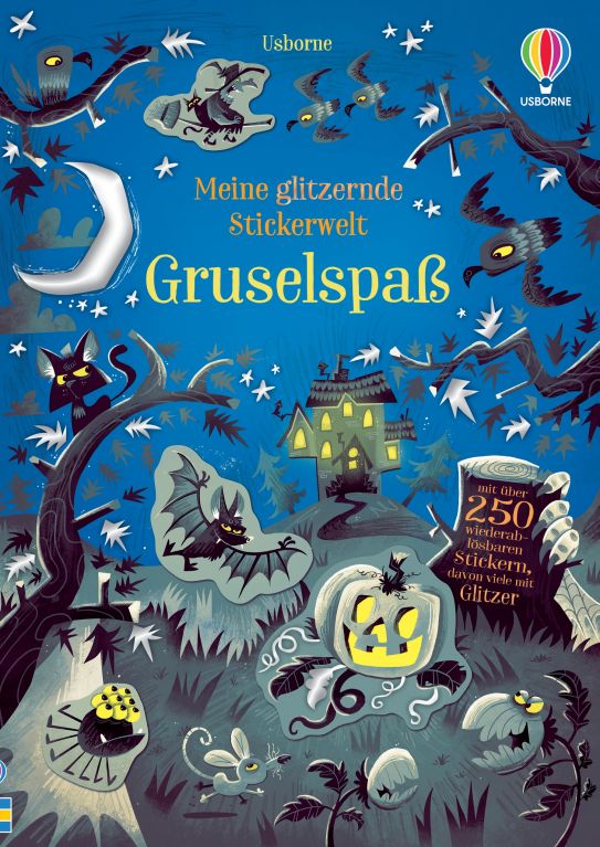 Usborne Meine glitzere Stickerwelt Gruselspaß