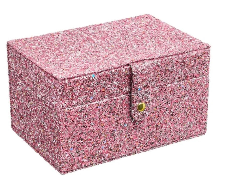 Rockahula Glitzer Schmuckdose rosa