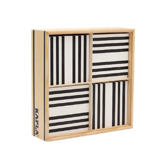 Kapla Kasten schwarz und weiß