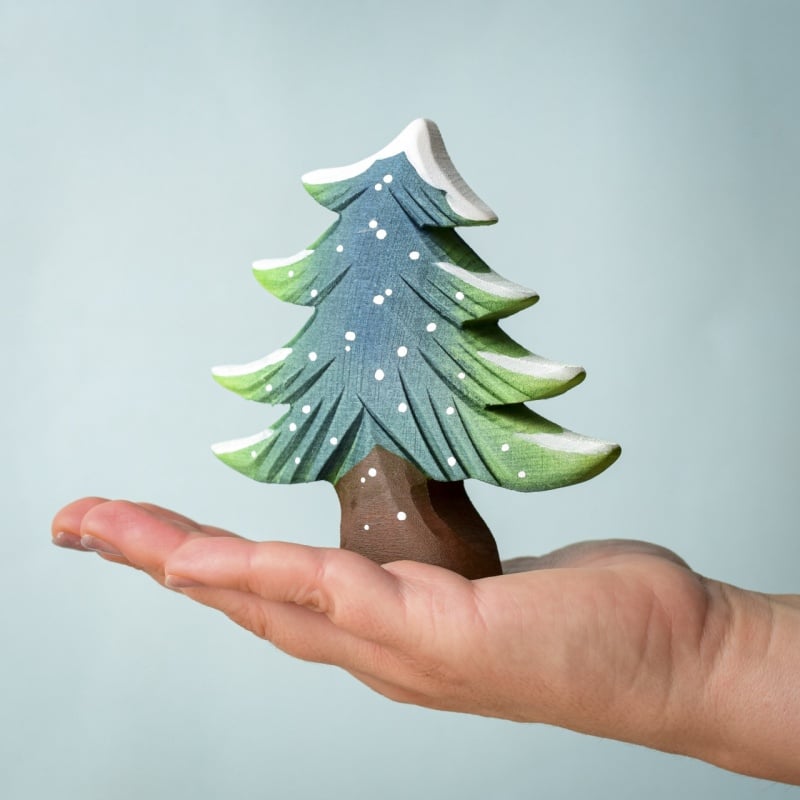 Bumbu Toys Schneebedeckter Tannenbaum Set