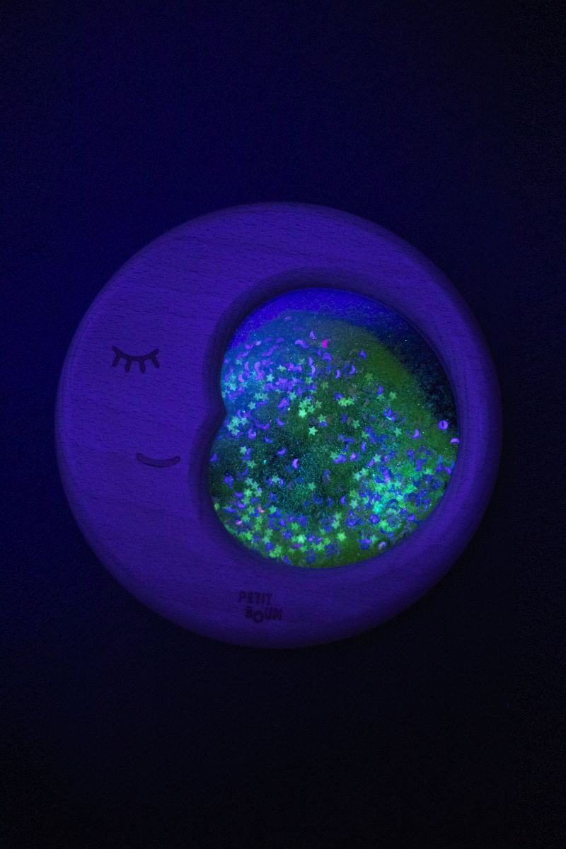 Petit Boum Sensorik-Spielzeug Mond gelb