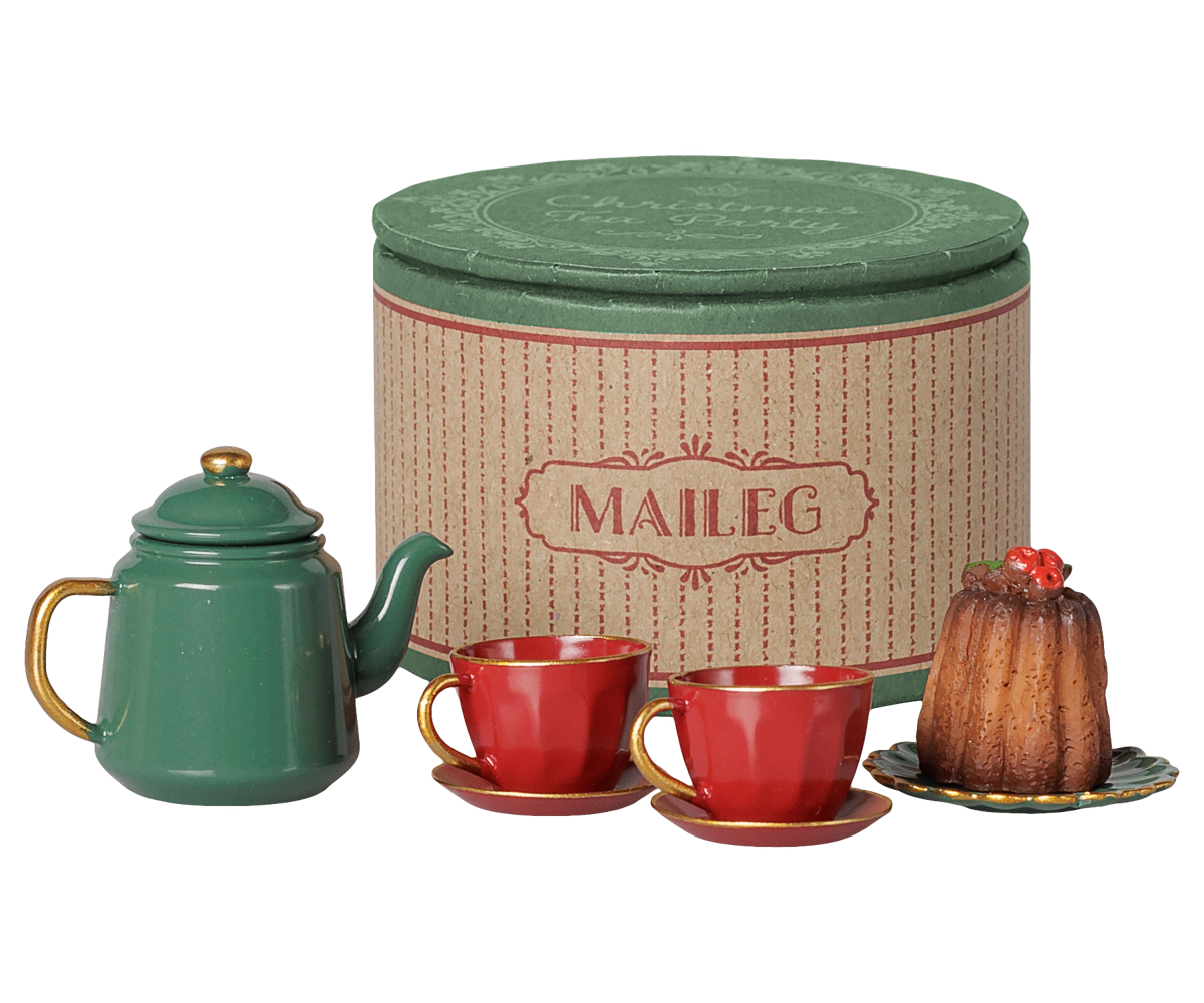 Maileg Christmas tea party, Maus – Red/Green