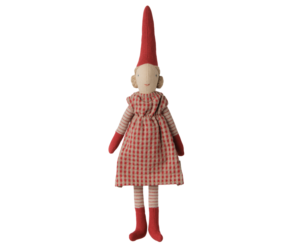 Maileg Pixy, Size 1 – Girl – Red dress