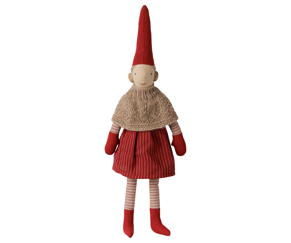Maileg Pixy, Size 2 – Girl – Knitted cape and skirt