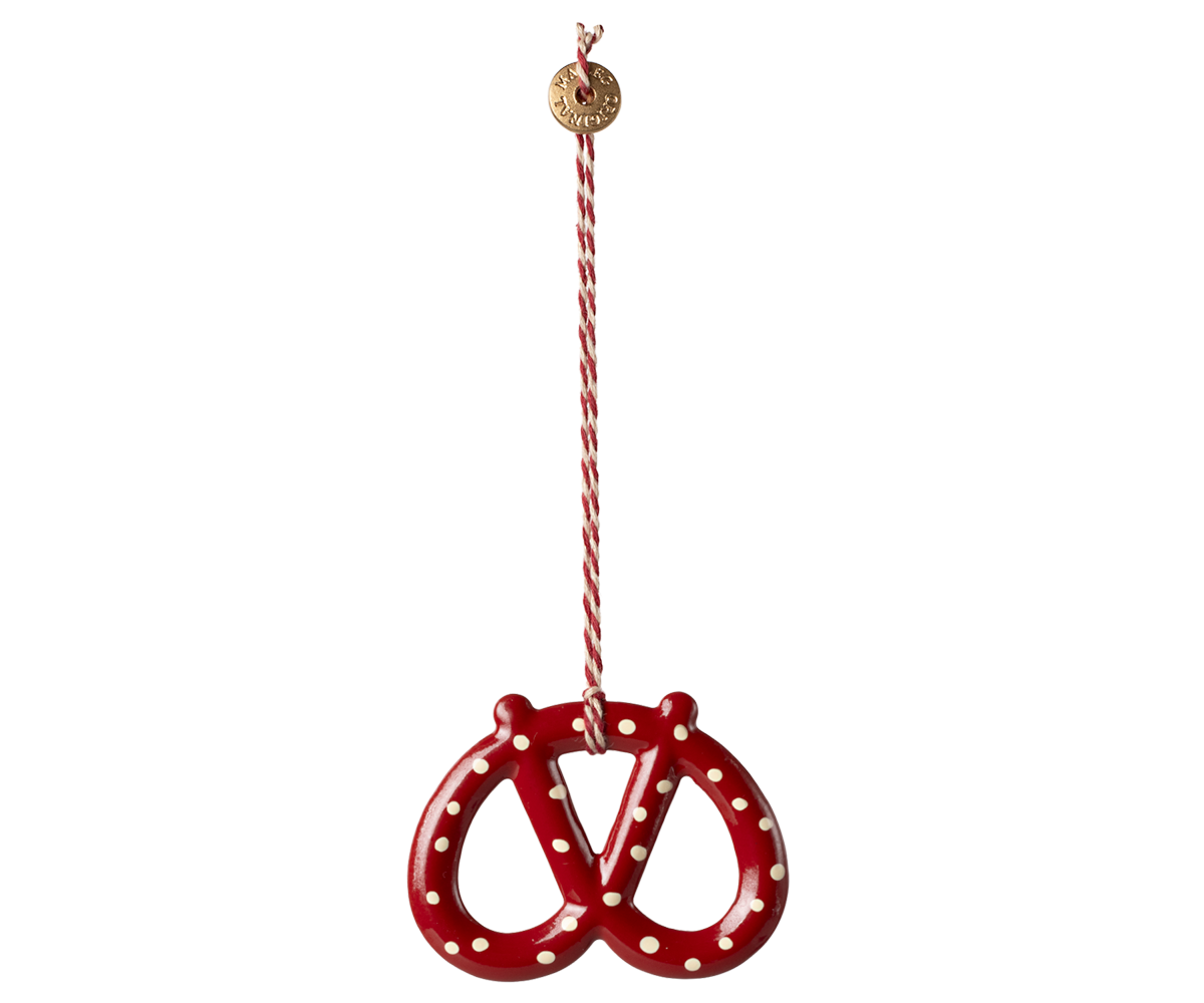 Maileg Metal ornament, Pretzel – Dot