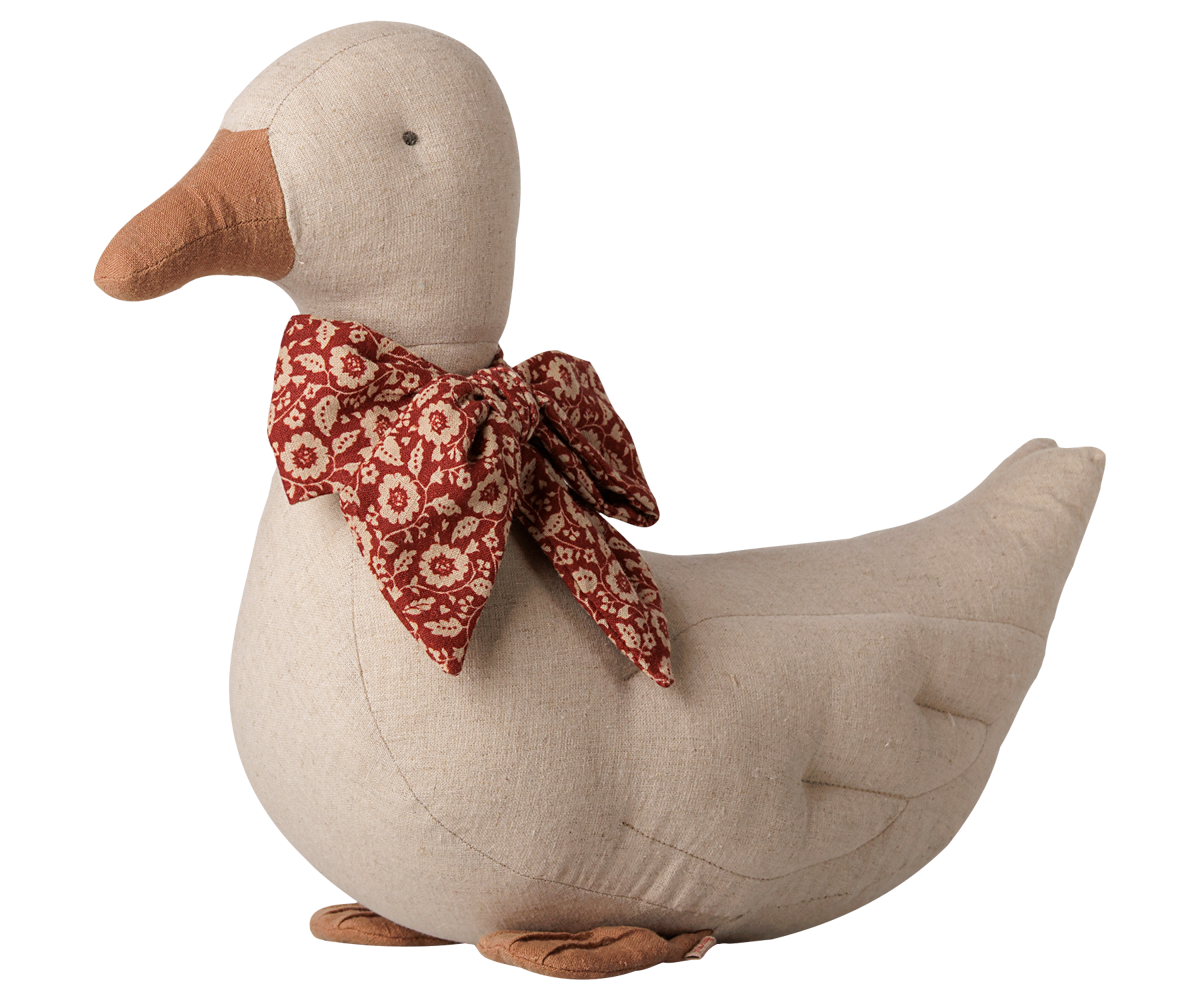 Maileg Duck with bow – Sand