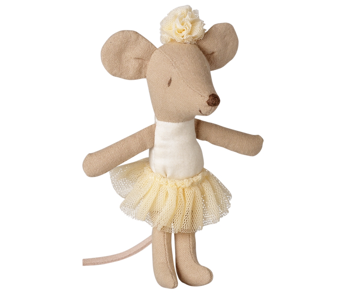 Maileg Ballerina Maus, kleine Schwester – Off-White