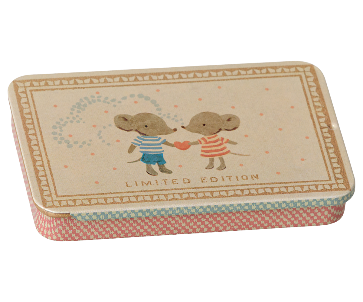 Maileg Metal box w. sliding lid – Mäuse