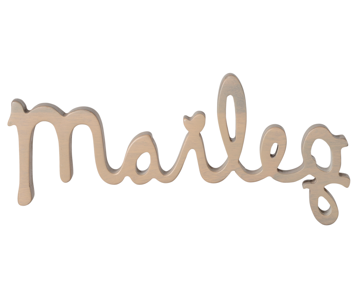 Maileg Maileg wooden tabletop logo – Grey