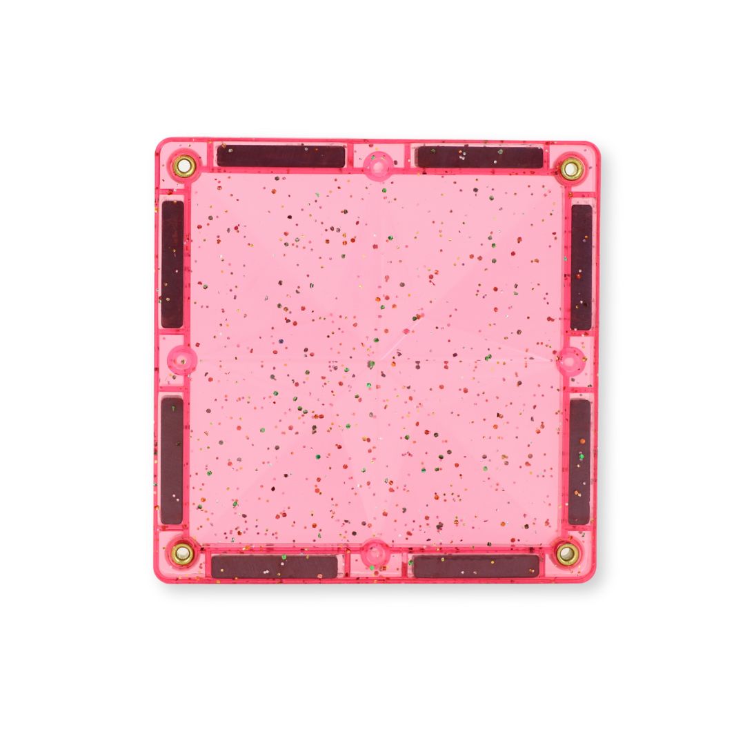 Cleverclixx Magnetbausteine Glitter Tiles Pack - 16 Teile