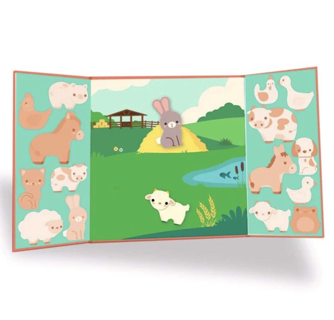 Djeco Dekor und neu positionierbare Sticker Tiere