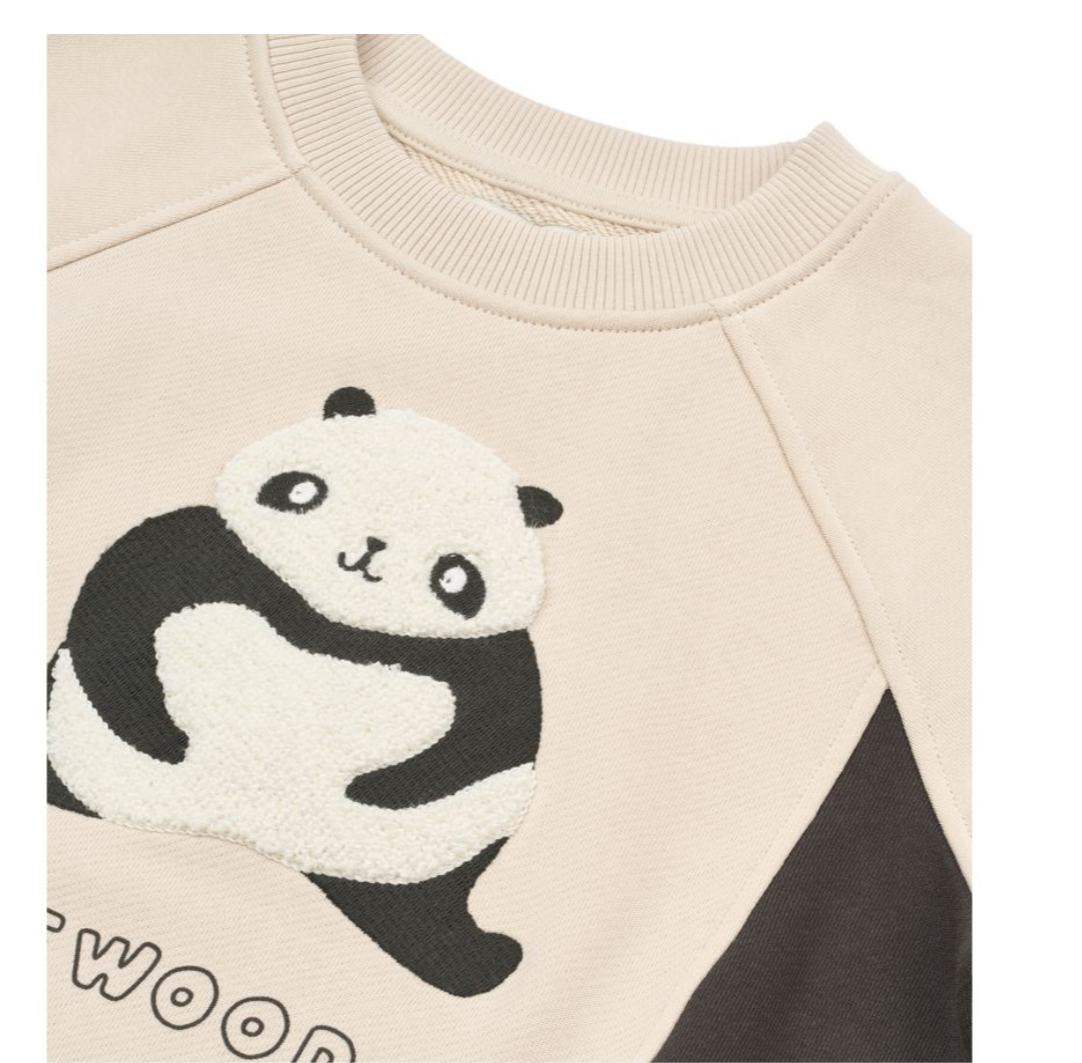 Liewood Aude Panda Sandy dark grey